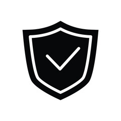 protection solid icon symbol vector design good for web or mobile app