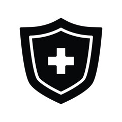 health protection solid icon symbol vector design good for web or mobile app