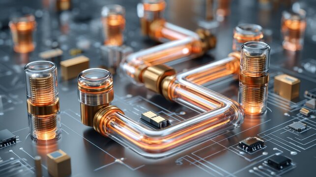 Electric circuits form continuous paths for current flow, connecting power sources with loads and controls.
