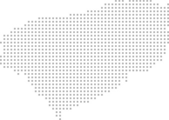 Fototapeta premium Yucatan, Mexico – square dot grid vector map (Web Mercator projection, PPT-compatible & fully editable)