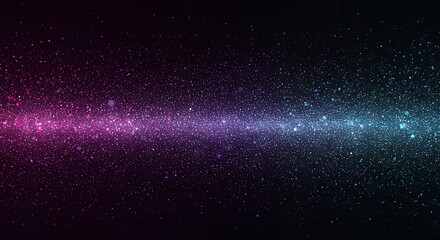 Fototapeta premium Abstract Purple Green Light Streaks and Particles