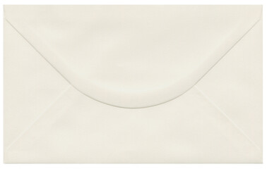 Ivory White Greetings Card Envelope, Detailed Natural Pearl Paper Texture Pattern, Large Isolated Horizontal Macro Closeup, Private Correspondence Concept, Blank Empty Textured Copy Space Background