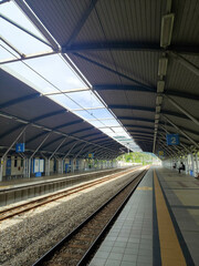 subway train in motion