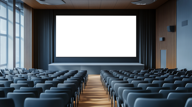Modern auditorium mockup - Powered by Adobe