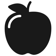 fruit icon with Solid design style and transparent background