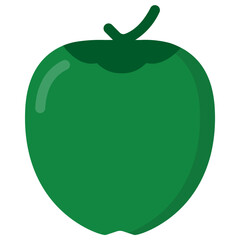 fruit icon with flat design style and transparent background