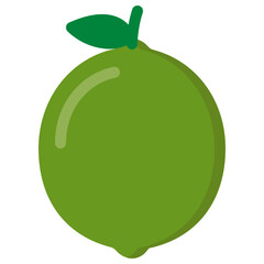 fruit icon with flat design style and transparent background