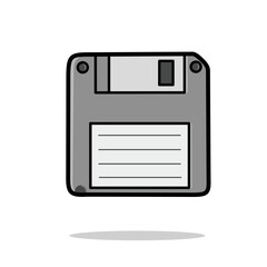 Fototapeta premium Retro Floppy Disk Save Icon