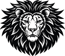 majestic lion head Vector design