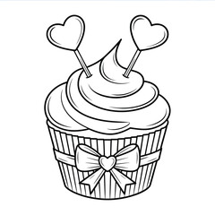 Simple black silhouette of a ladle with a hole in the handle on a white background