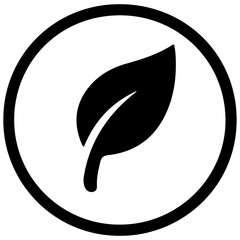 Vegan icon with transparent background representing plant-based food and healthy lifestyle
