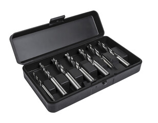 Drill bit set metal drill bits in black case for woodworking drilling