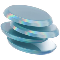 A stunning 3D illustration of an Crystal Plate Layer, featuring intricate geometry, sharp edges, and transparent surfaces. Perfect for modern design, digital art, and futuristic concepts