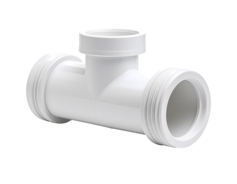 Buy white pvc pipe tee fitting plumbing connector for water supply line