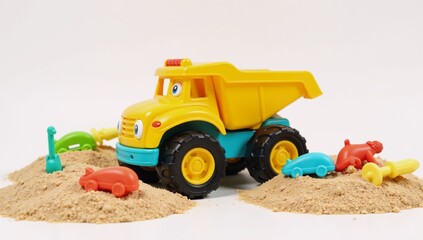 toy truck on a white background