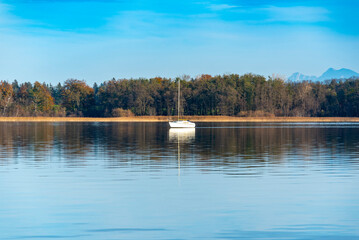 Chiemsee Freshwater Lake in Bavaria - Germany