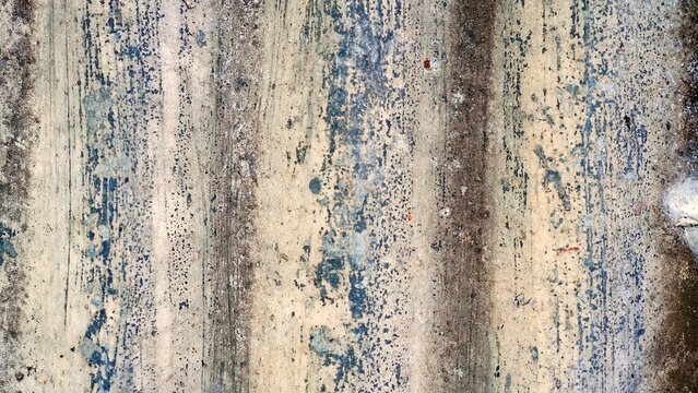 Grunge corrugated metal texture with peeling paint. - Powered by Adobe