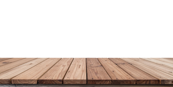 wooden board isolated on transparent background