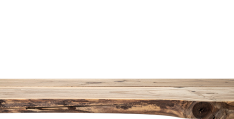 wooden board isolated on transparent background