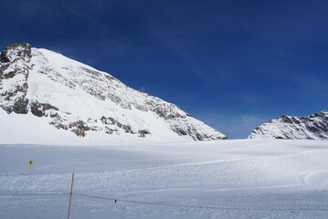 Fototapeta premium view of Snow Fun Park, Jungfraujoch