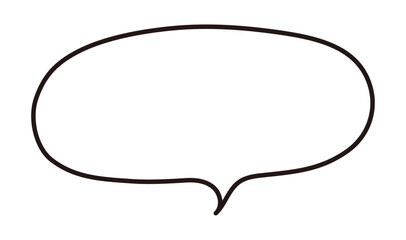 ンプルな吹き出しのベクターイラスト。単品、フレーム、枠、ふきだし