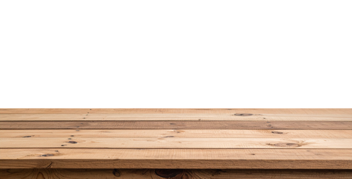 wooden board isolated on transparent background