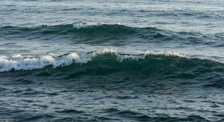 Obraz premium Ocean waves cresting