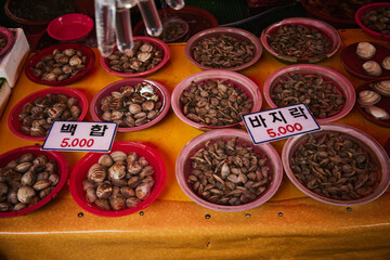 チャガルチ市場　釜山　韓国