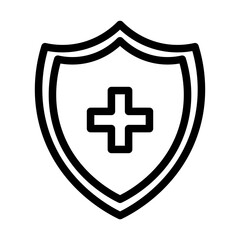 Obraz premium health insurance line icon