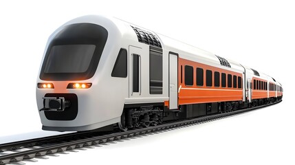 Naklejka premium Train illustration design concept 3d isolated on white background 