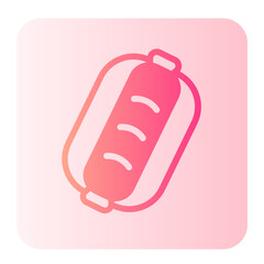 hot dog gradient icon