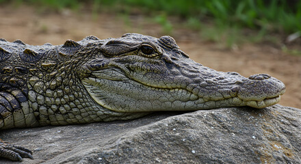 Obraz premium alligator in the zoo