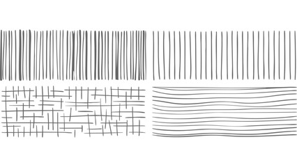 Distorted Grid and Handcrafted Line Pattern Vector