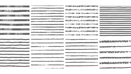 Fototapeta premium Handcrafted Rough Scribble Line Texture Bundle