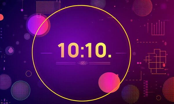 Abstract Design with the number 10x10
