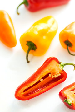 Fresh sweet mini peppers