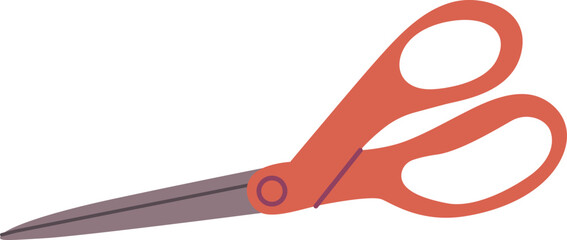 Paper scissors cutting tool vector illustration