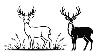 set of deer