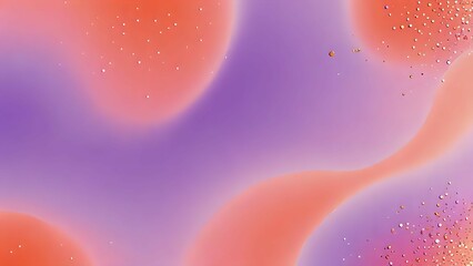 Smooth peach-to-lilac gradient with soft shimmer specks creates an elegant and refreshing visual