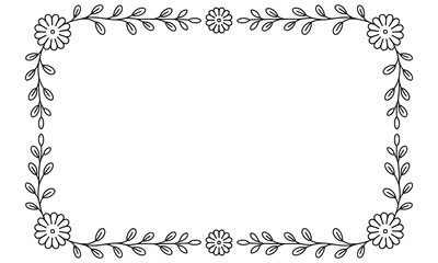 frame with floral ornament