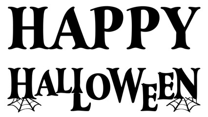 Happy Halloween Text Vector