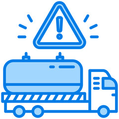 Obraz premium Hazardous Material Transport Icon