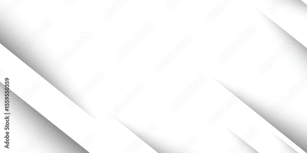Poster The paper image has a white background with several diagonal lines of varying opacity having a gray gradation. vector illustration eps10