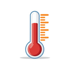 Simple Design Illustration Thermometer Icon