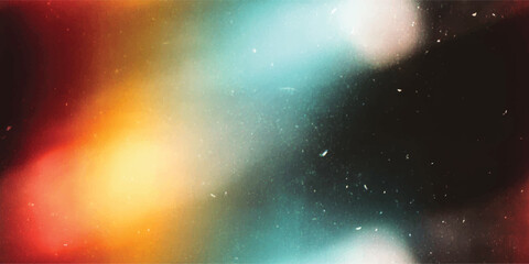 Vector seamless pattern, Film texture background with grain dust light leak lens flare grunge texture