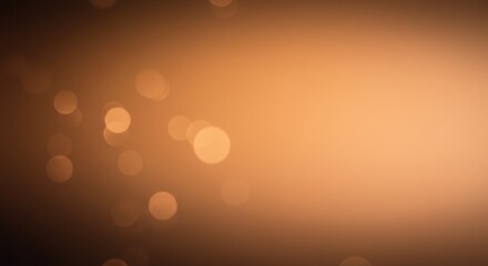 Abstract Warm Gold Bokeh Background: Soft, Glowing Lights, Festive and Elegant, Blurred Sparkle Overlay for Design Projects.