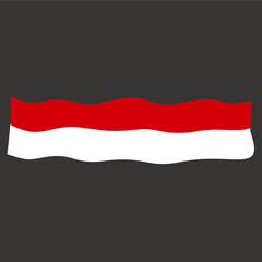 Indonesian Waving Flag. Indonesian Independence Day
