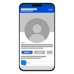 social media profile UI User Interface Element PNG