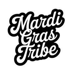 Mardi Gras Tribe. Vector Design Isolated on White Background