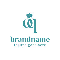 Letters OQ Beauty Lowercase Logo, symbolizing sophistication, style, and timeless beauty